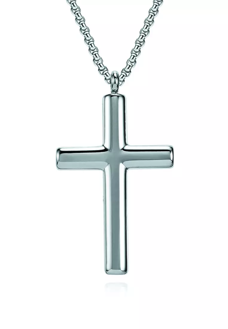 Buy silver clearance cross necklace