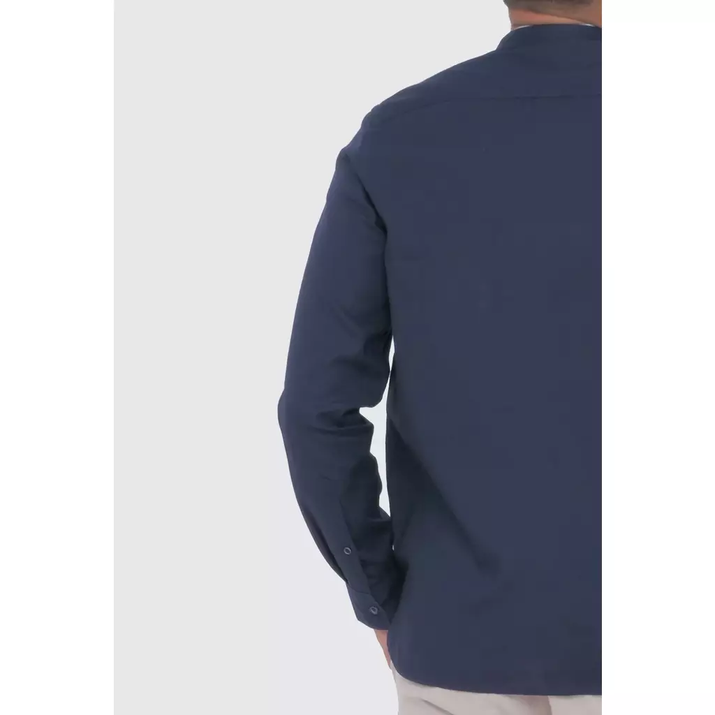 MOC Kemeja Lengan Panjang Pria SULAIMAN - NAVY