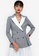 ZALORA OCCASION grey Contrast Lapel Fitted Blazer D1B71AAC501AECGS_1