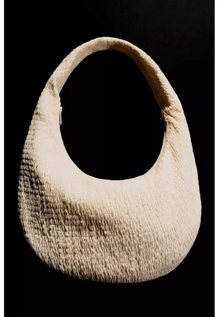 SMOCKED SHOULDER BAG