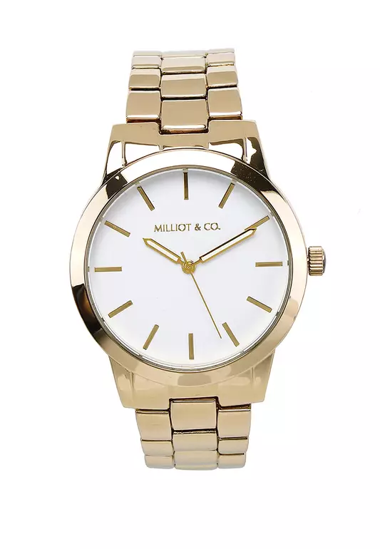 Aaron Gold Metal Watch