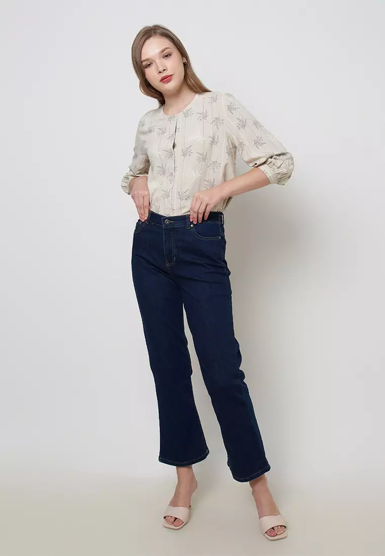 Dark Wash Cutbray Jeans 3303