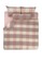 Milliot & Co. pink Aro Checked Queen 5-pc Quilt Cover Set 0A978HL633F84AGS_1