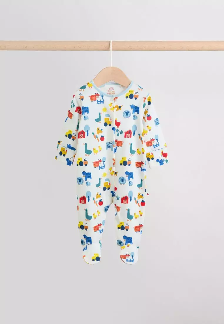 3 Pack Baby Sleepsuits