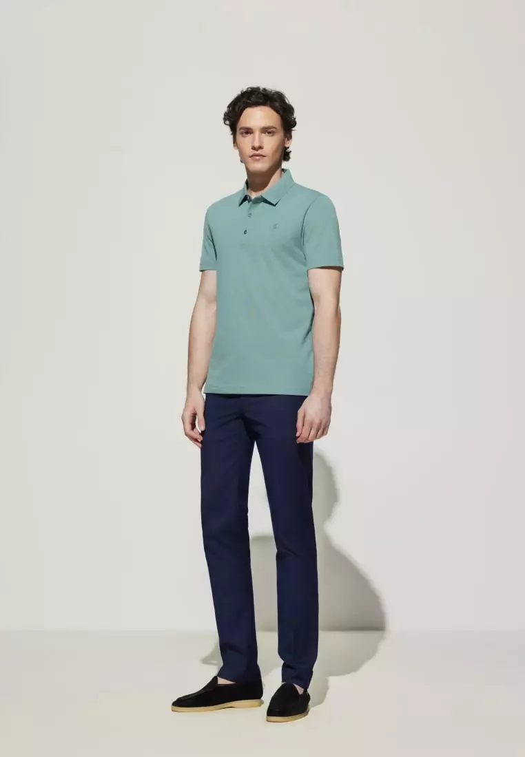 G2000 Super Light Mercerized Cotton Pique Smart Fit Short Sleeve Polo Tee with Logo