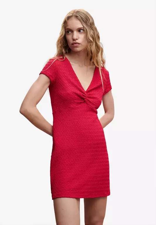 Knot Textured Dress