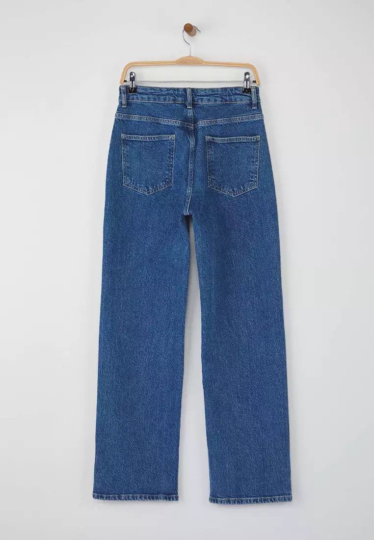 High Waist Comfort New Straight Jeans