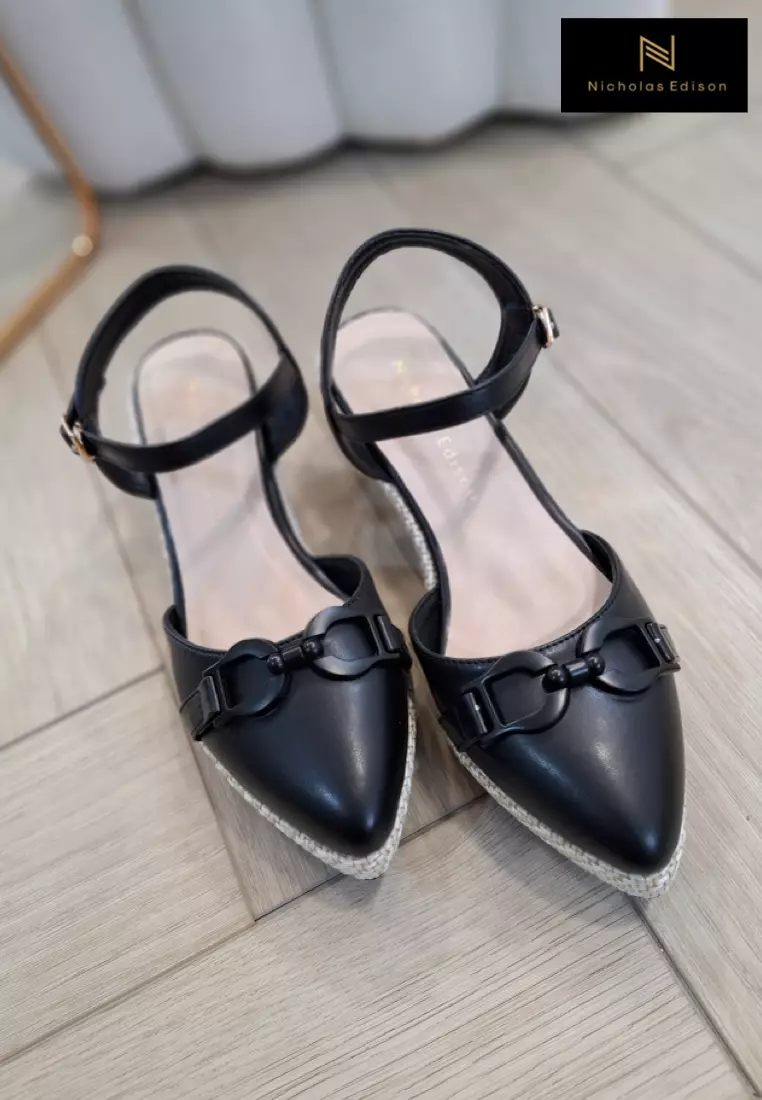 Wedge Elodie Black