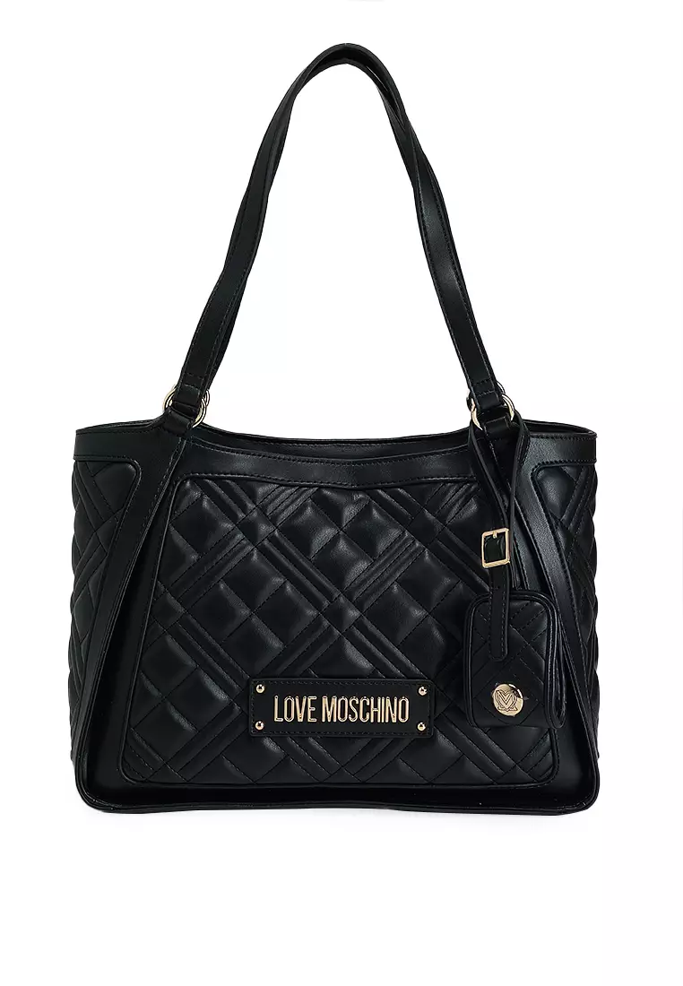 Logo Quilted Tote Bag (nt)