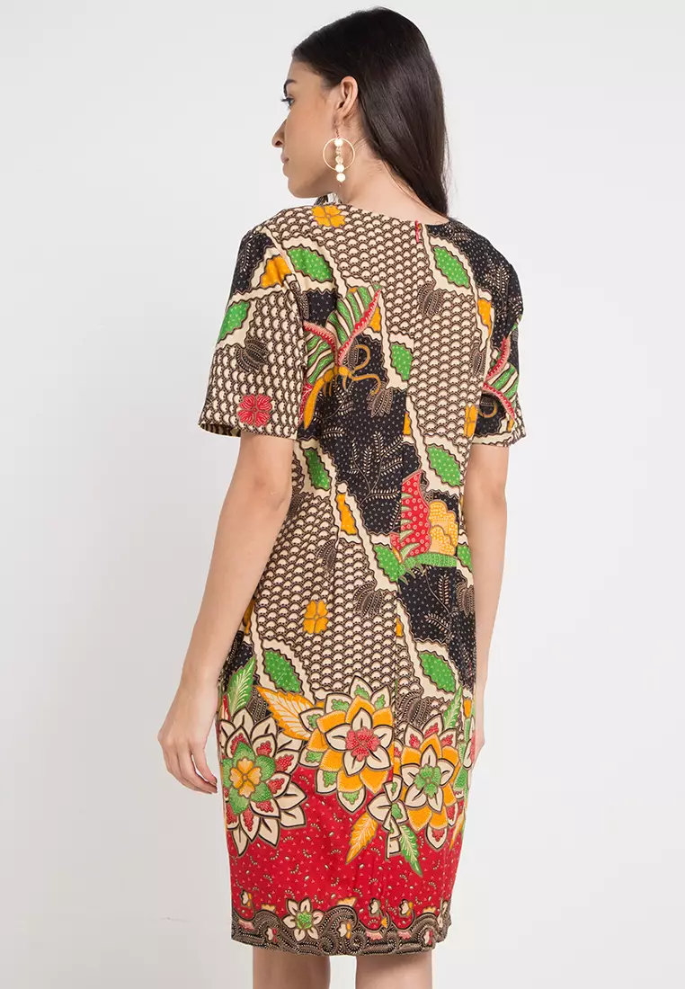 Jual Krisna Batik Mecha Minidress Original 2024 | ZALORA Indonesia