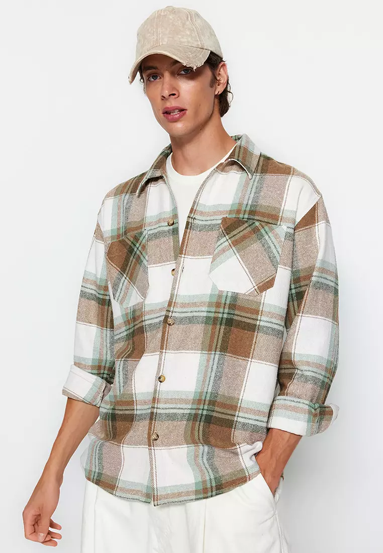 Buy Trendyol Checked Overshirt 2024 Online ZALORA Singapore