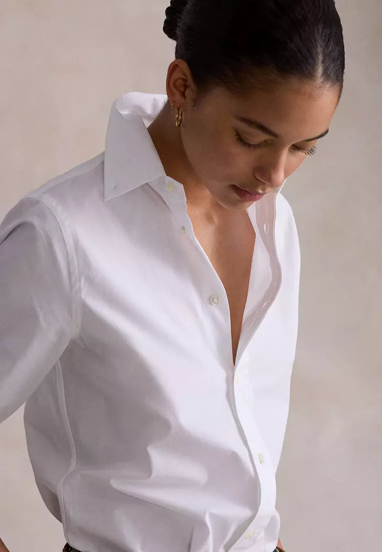 Buy Polo Ralph Lauren Stretch Slim Fit Cotton Long Sleeve Shirt