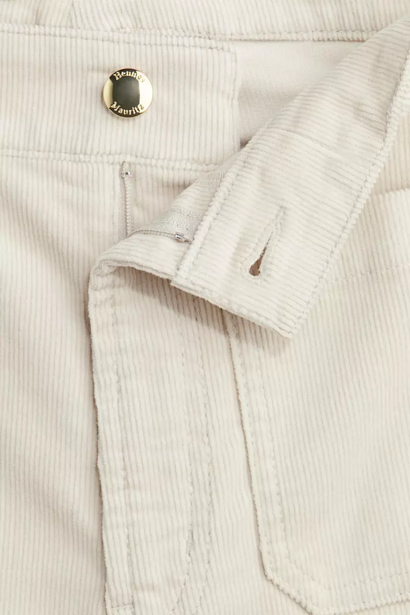 Flared corduroy trousers