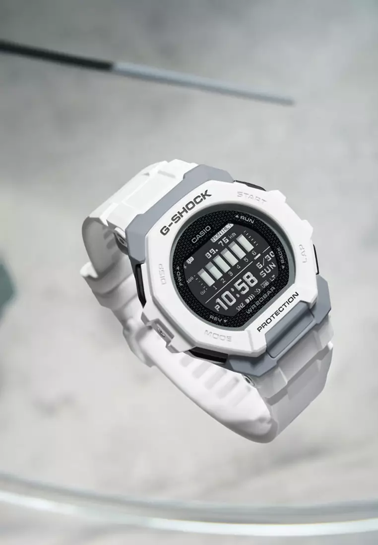 G-Shock G-Squad Men Digital Watch GBD-300-7 White Resin
