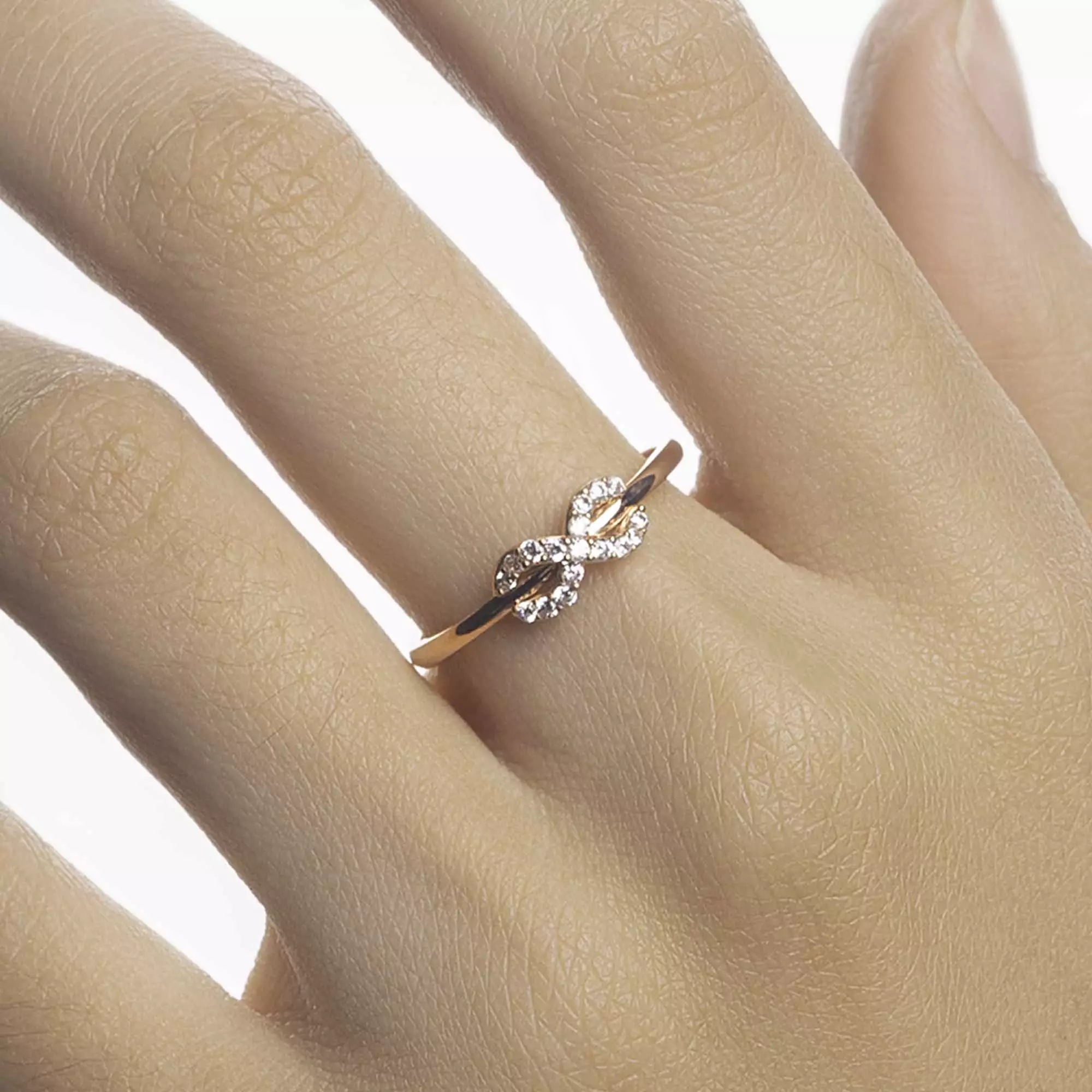 Cincin Emas 7K - To Infinity Gold Ring - Eternal Collection - Juene Jewelry
