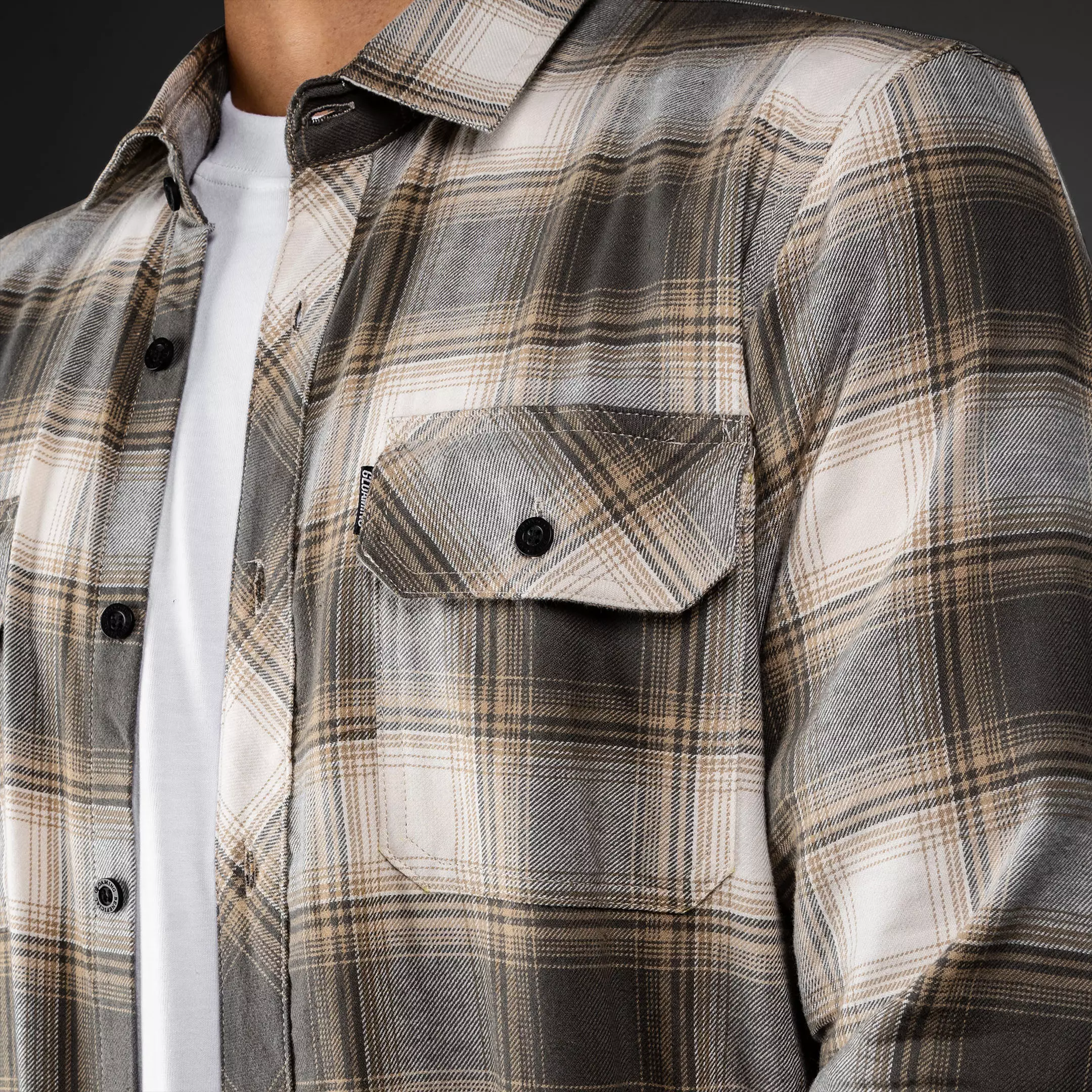 Gloaming Kemeja Flanel Veterano Unisex Panjang Flavory