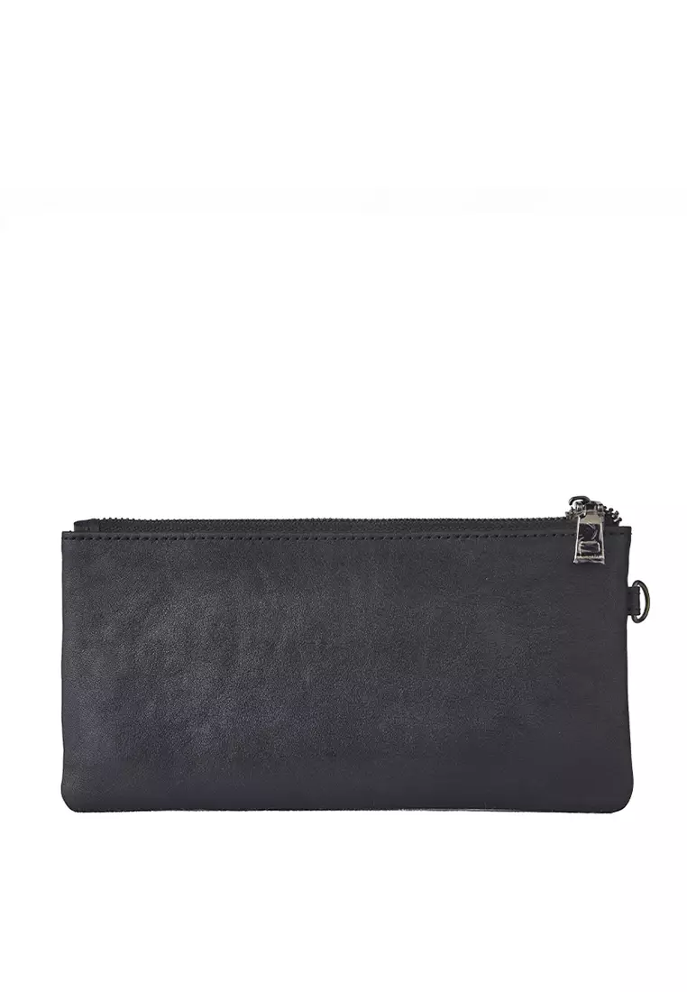 Clutch Pria Gino Mariani Elezar Hitam