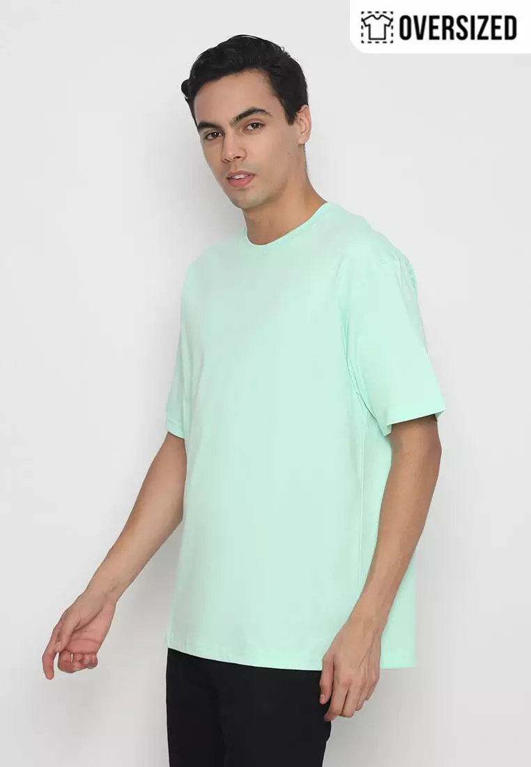 NX T-Shirt Cotton Combed Tebal Oversized Pria 2079370431