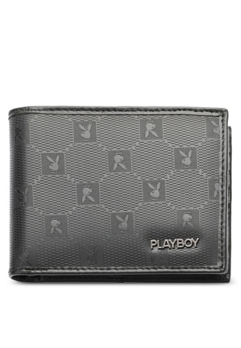 Playboy black Men's RFID Blocking Bi Fold Wallet 2FB4BACBD410EAGS_1