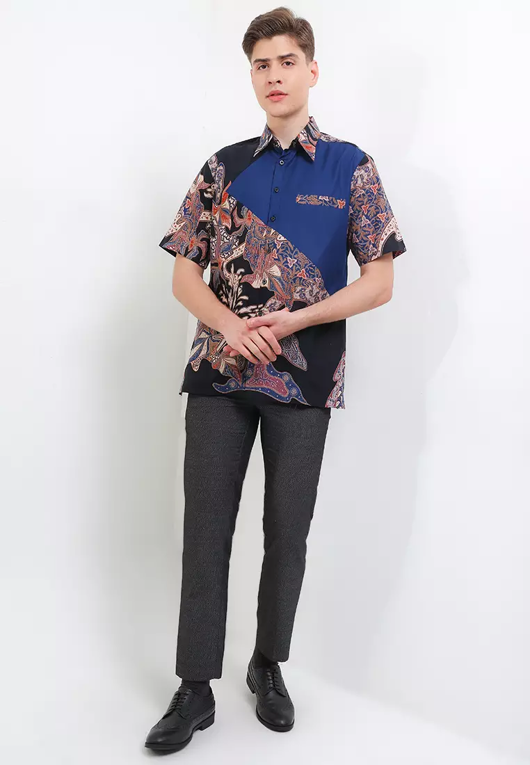 Hem Body Fit Batik Daun