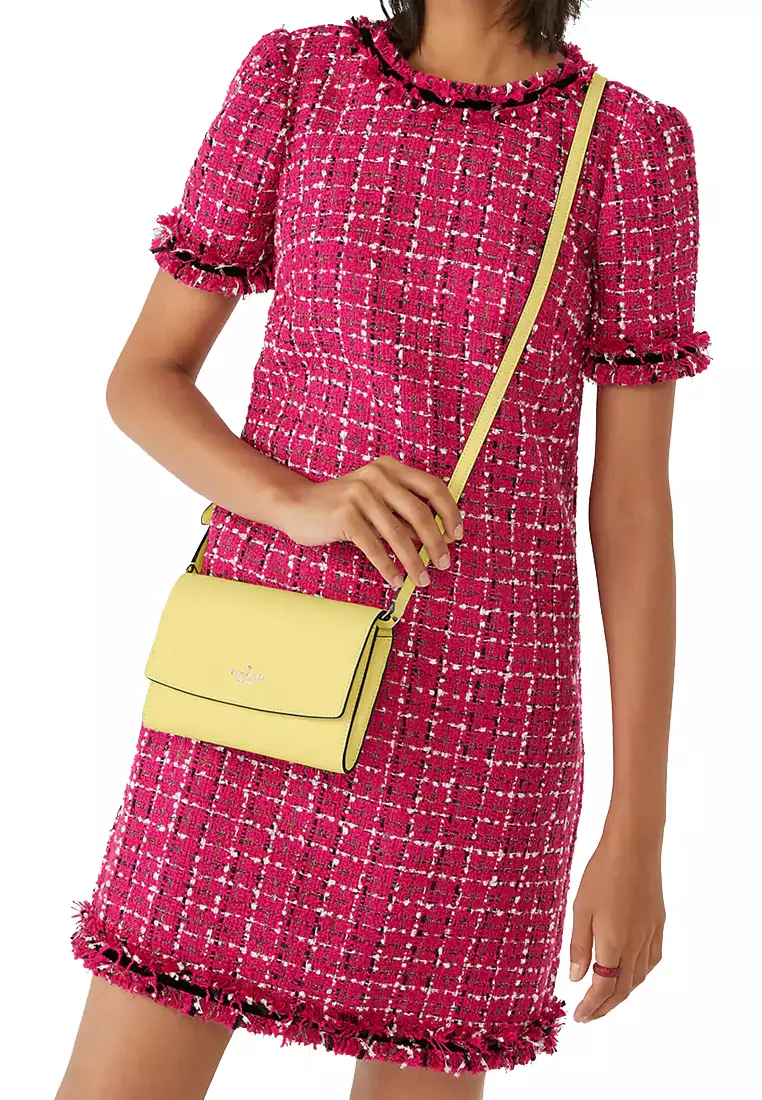 Perry Leather Crossbody Bag in Yuzu Jam k8709