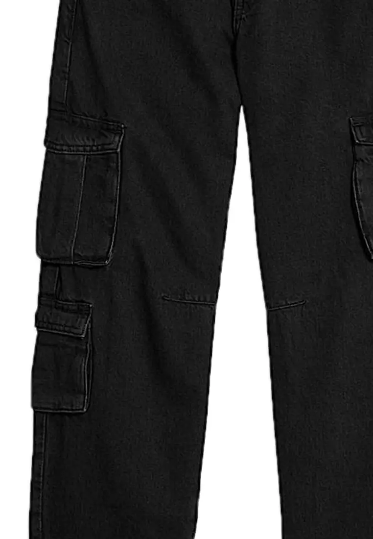 Pure Cotton Cargo Jeans