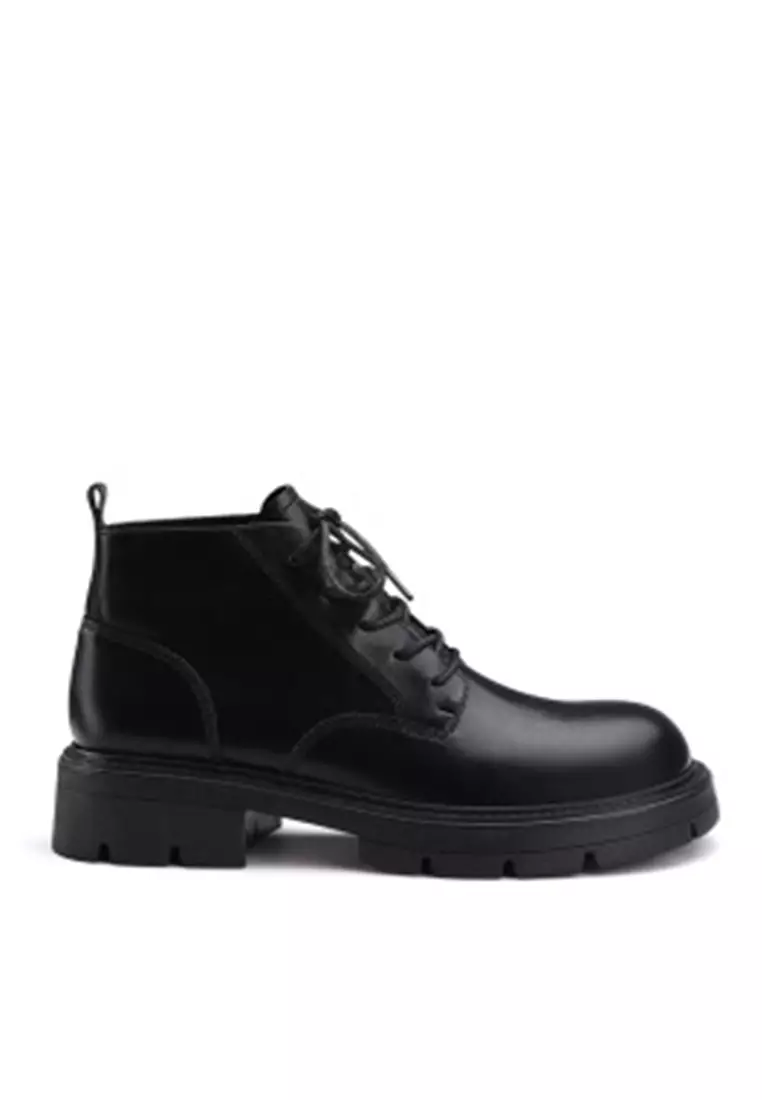 Discount on Twenty Eight Shoes  shoes - SKU: Lace Block Heels Martin Boots Qz-2893-4
