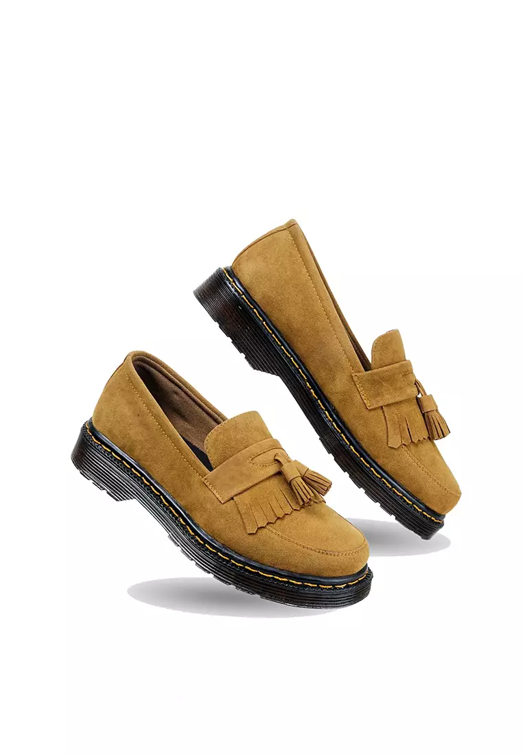 Lvnatica Luiz Suede Tan Loafers Shoes