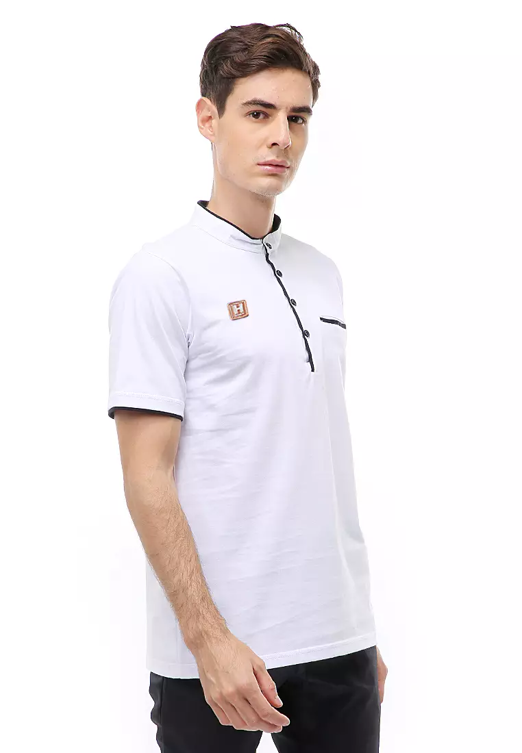 Jack Atasan Formal Pria T-Shirt Kaos Polo Kerah Sanghai Short Sleeve Material Cotton ORIGINAL