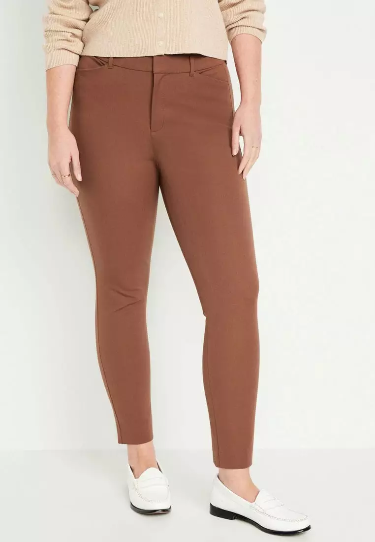 High-Waisted Pixie Skinny Ankle Pants For Women