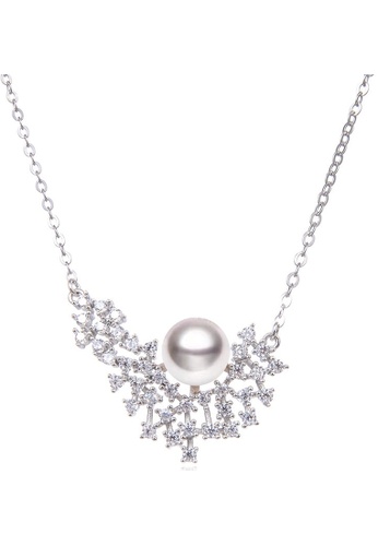 A-Excellence silver Premium Freshwater Pearl  8.00-9.00mm Geometric Necklace 9AC7CAC5EE5AA4GS_1