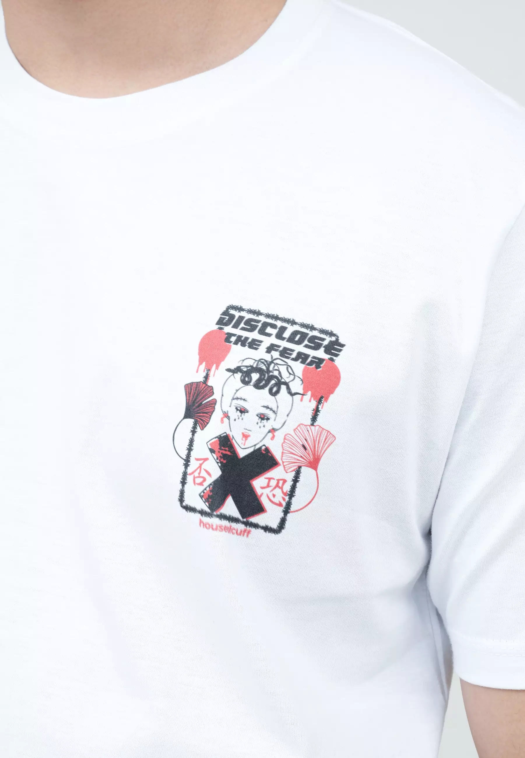 Houseofcuff T-shirt Kaos Putih Motif Disclose Tersedia Size S - 4XL