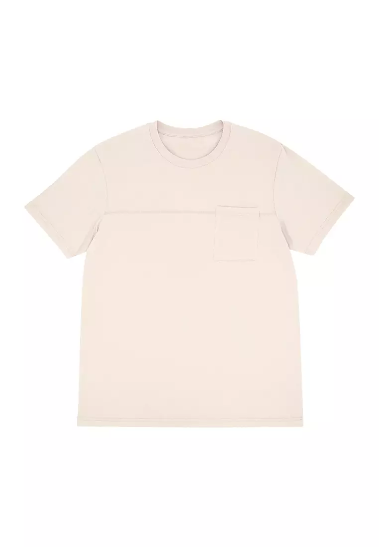 Men's Basic Round Neck T-Shirt with Pocket - Graymorn