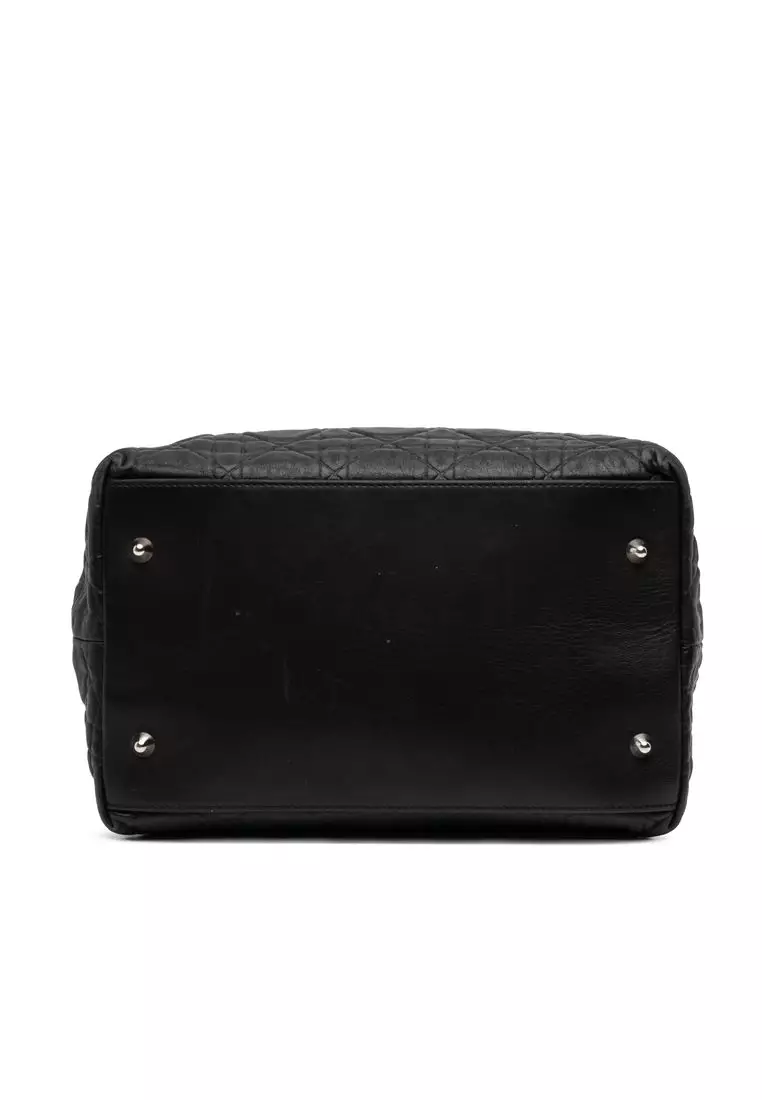 Pre-Loved Dior Lambskin Cannage Soft Lady Dior