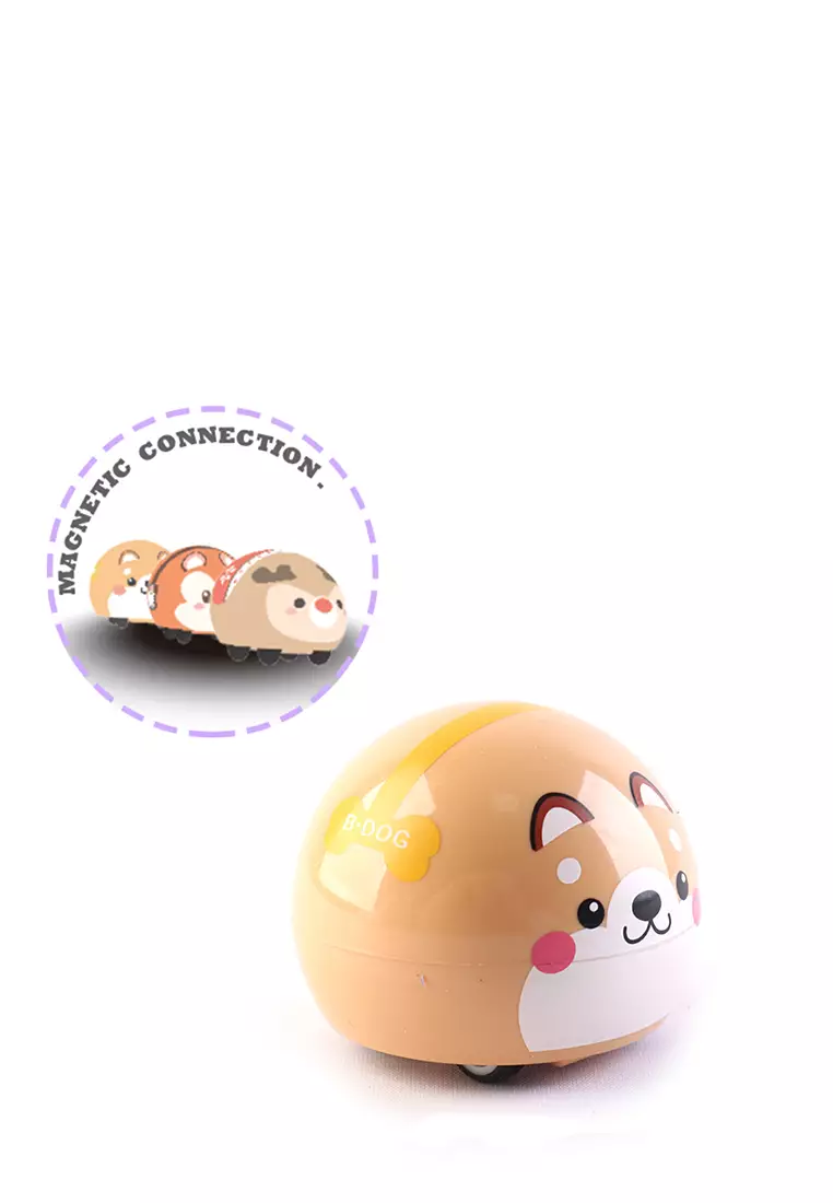 Okiedog Magnetic Carnimal Dog - Mobil mainan magnet anak