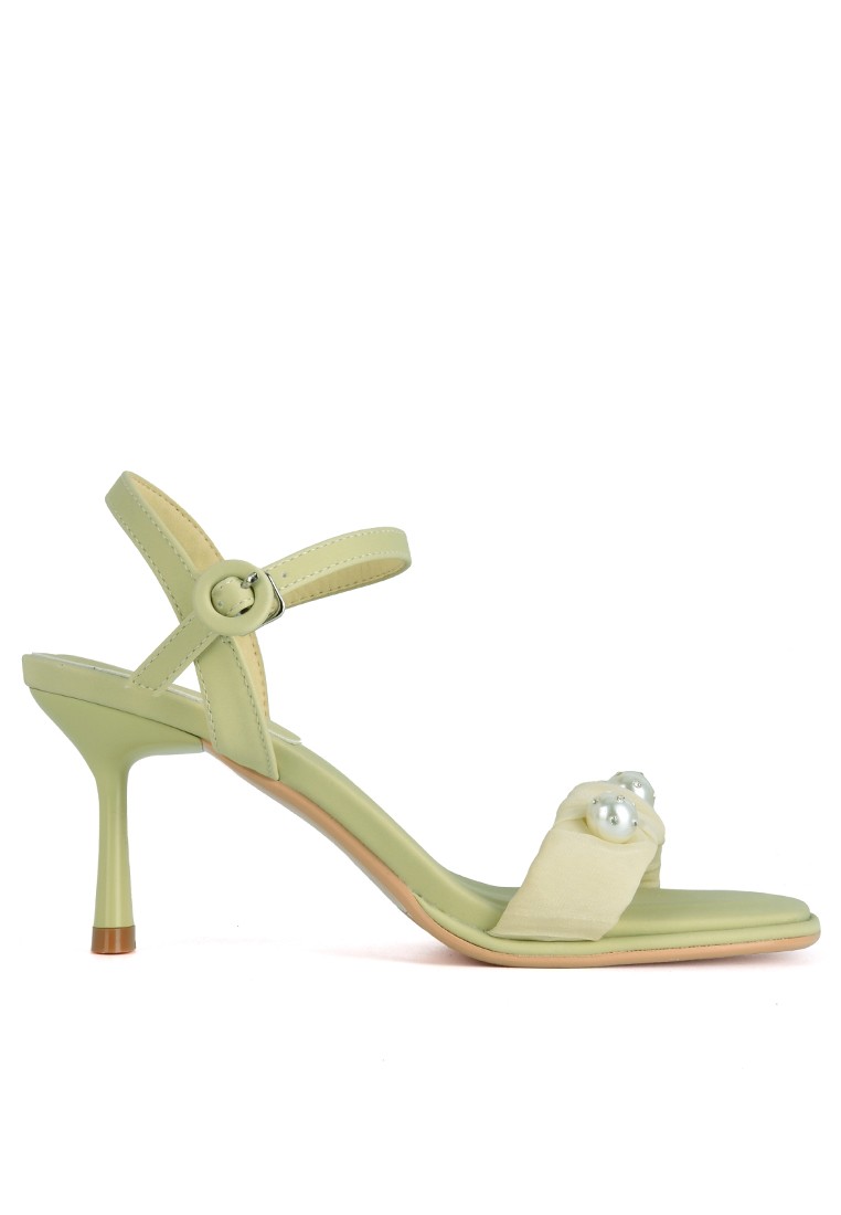 7CM Pearl Strap High Heel Sandals XJ8188-1