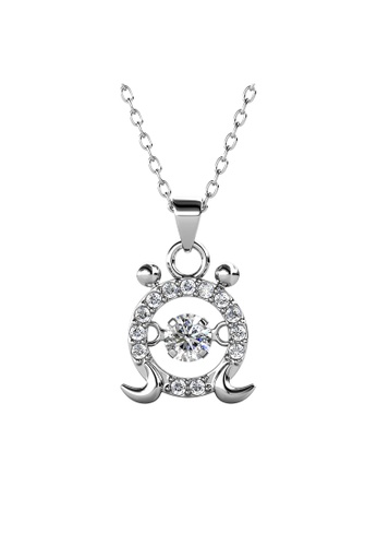 Her Jewellery white ON SALES - Her Jewellery 12 Horoscope Pendant - CANCER (White Gold) with Premium Grade Crystals from Austria B4572AC65ABF46GS_1