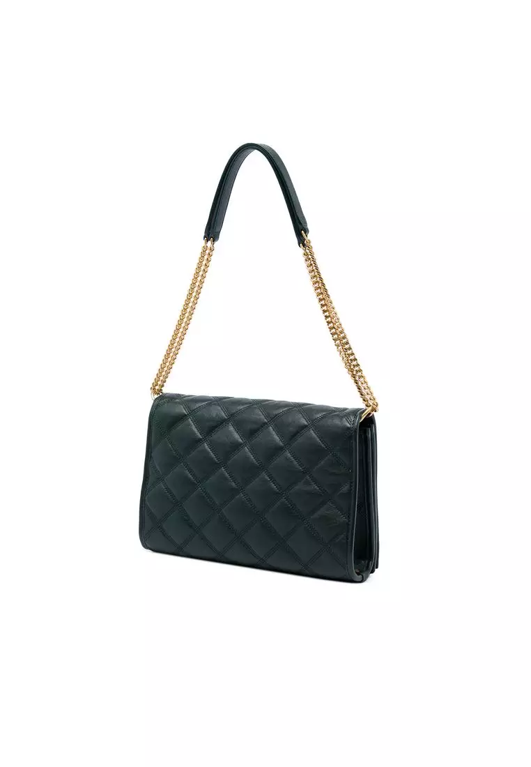 Pre-Loved Saint Laurent Small Quilted Lambskin Becky Chain Shoulder Bag