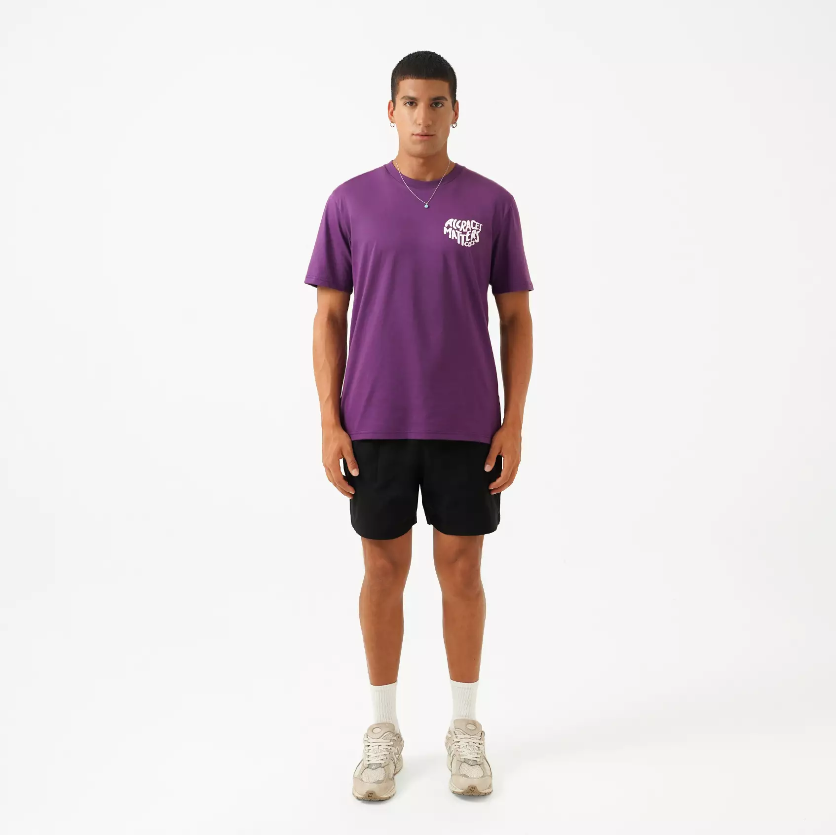 CELCIUS Kaos Lengan Pendek Reguler Fit LIN001338C Purple
