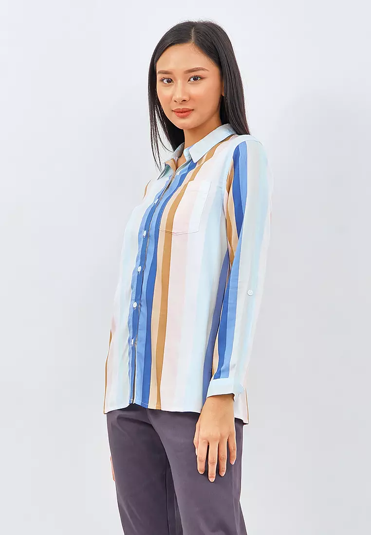 Laruku Blue Stripe Shirt (G.11599)