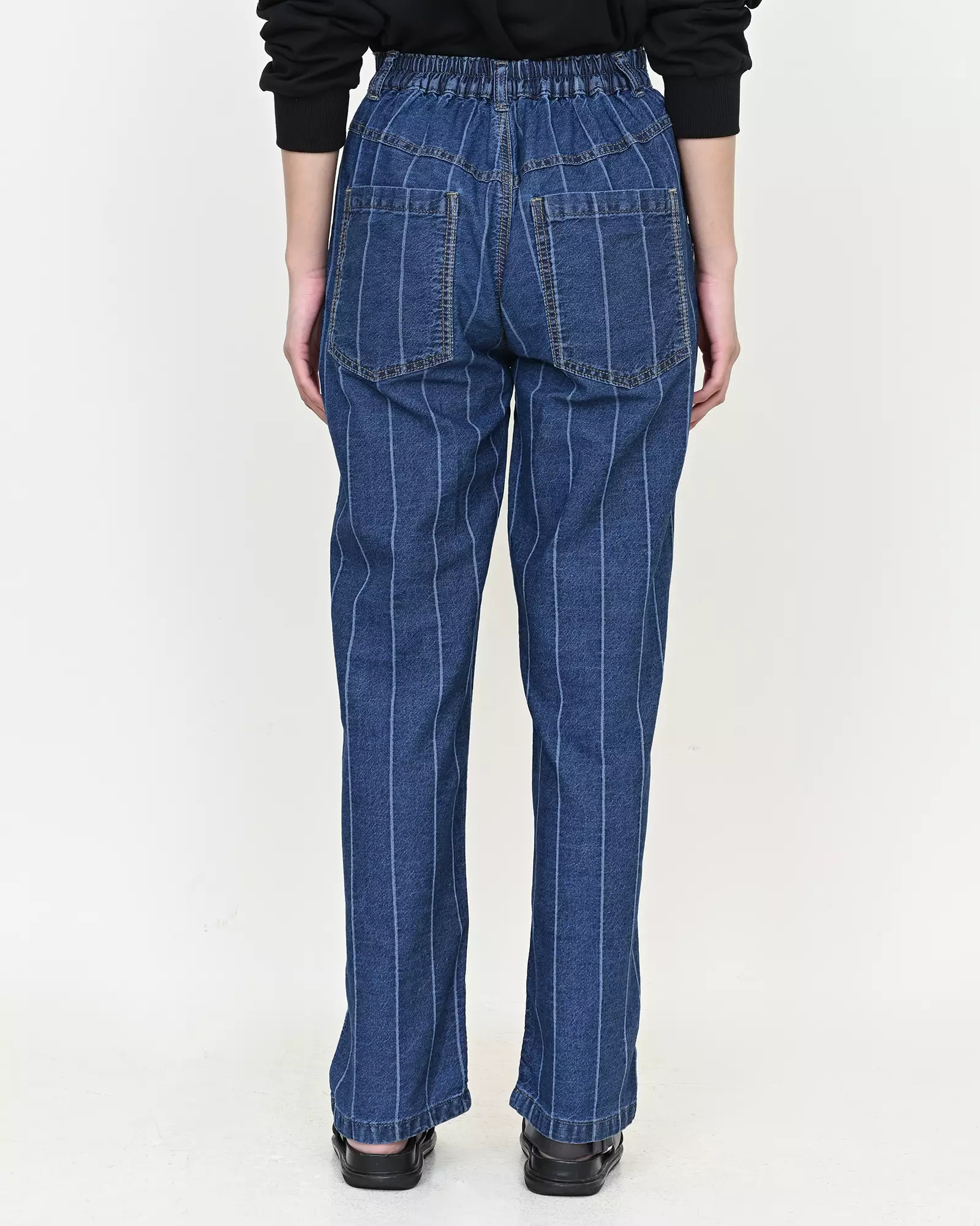 Geulis.id KAYRIN DENIM PANTS - Darkblue