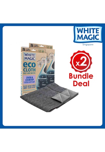 White Magic White Magic Oven & Cook top Microfiber Cleaning Eco Cloth Bundle of 2 1EE1DES71ED21EGS_1