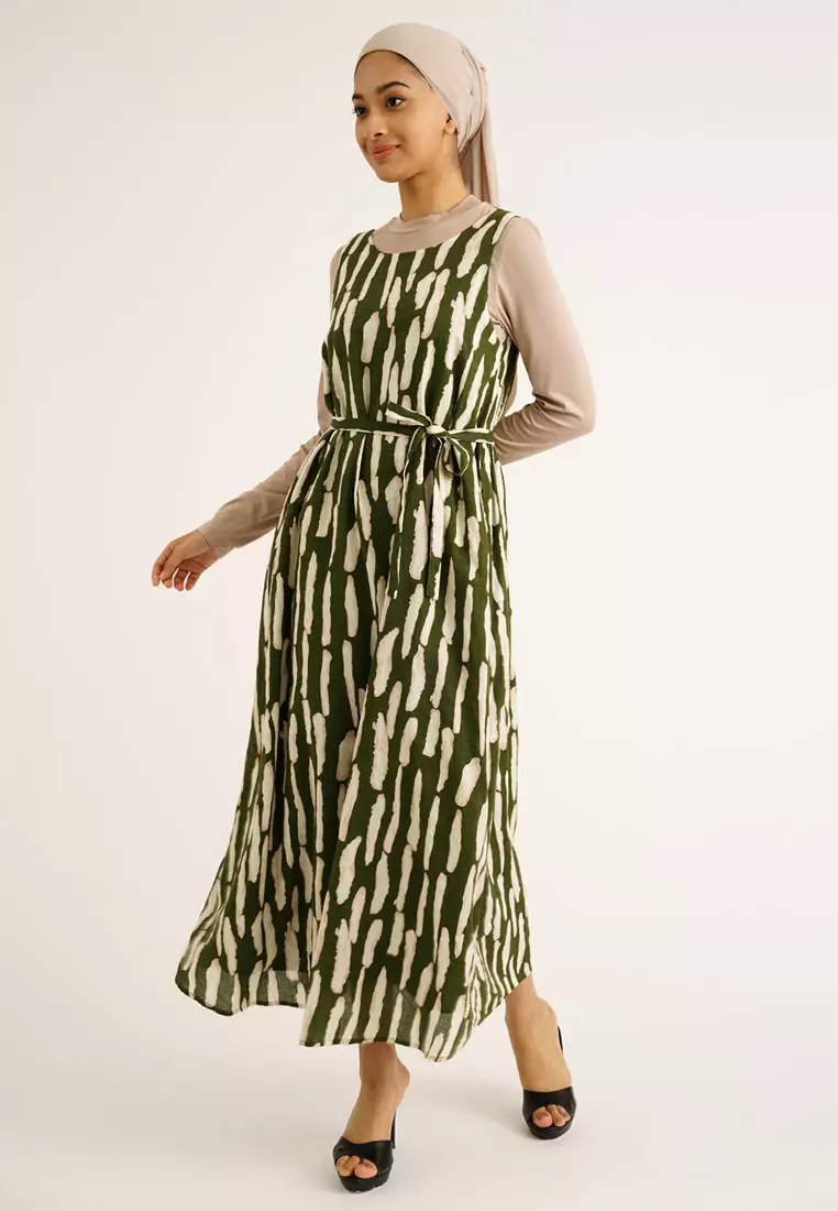 olive green maternity maxi dress