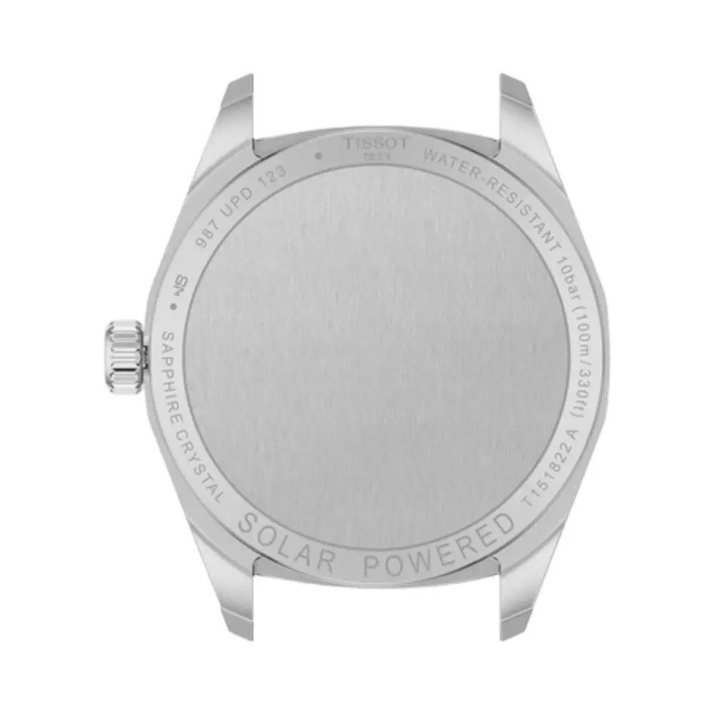 PRC 100 Solar 34 - T151.822.11.351.00 Ice Blue Dial Steel Strap