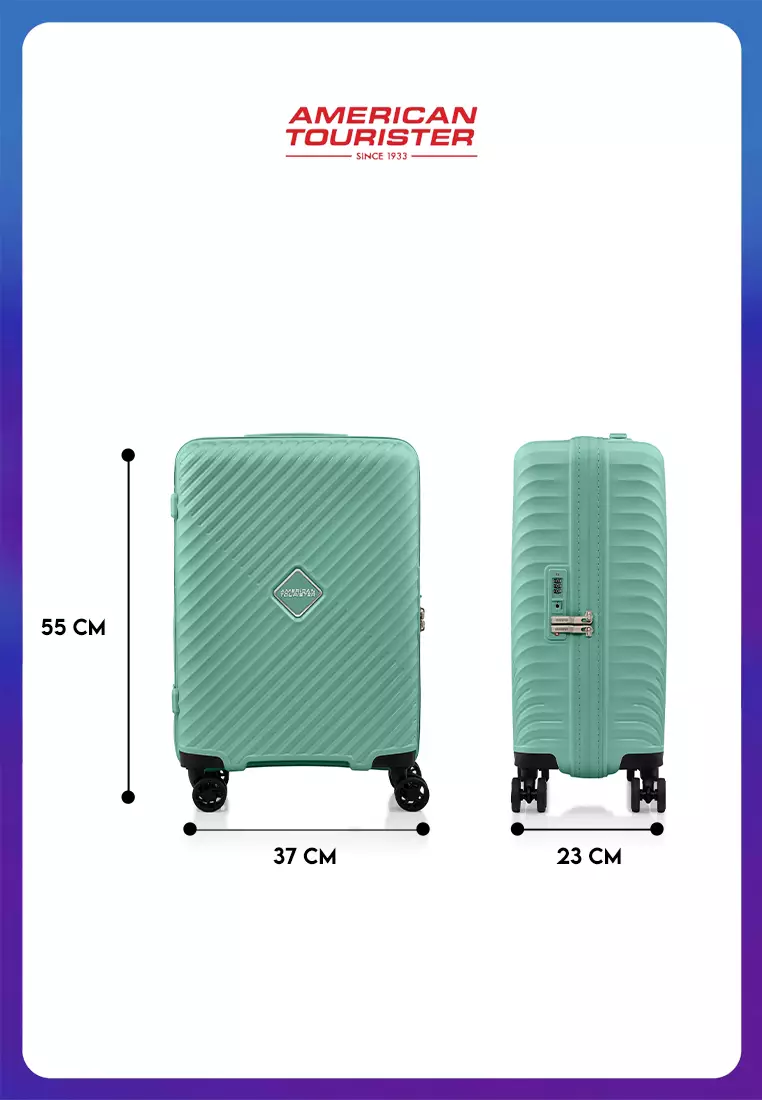 American Tourister Koper Hardcase Diazip Cabin 20 Inch TSA - Green