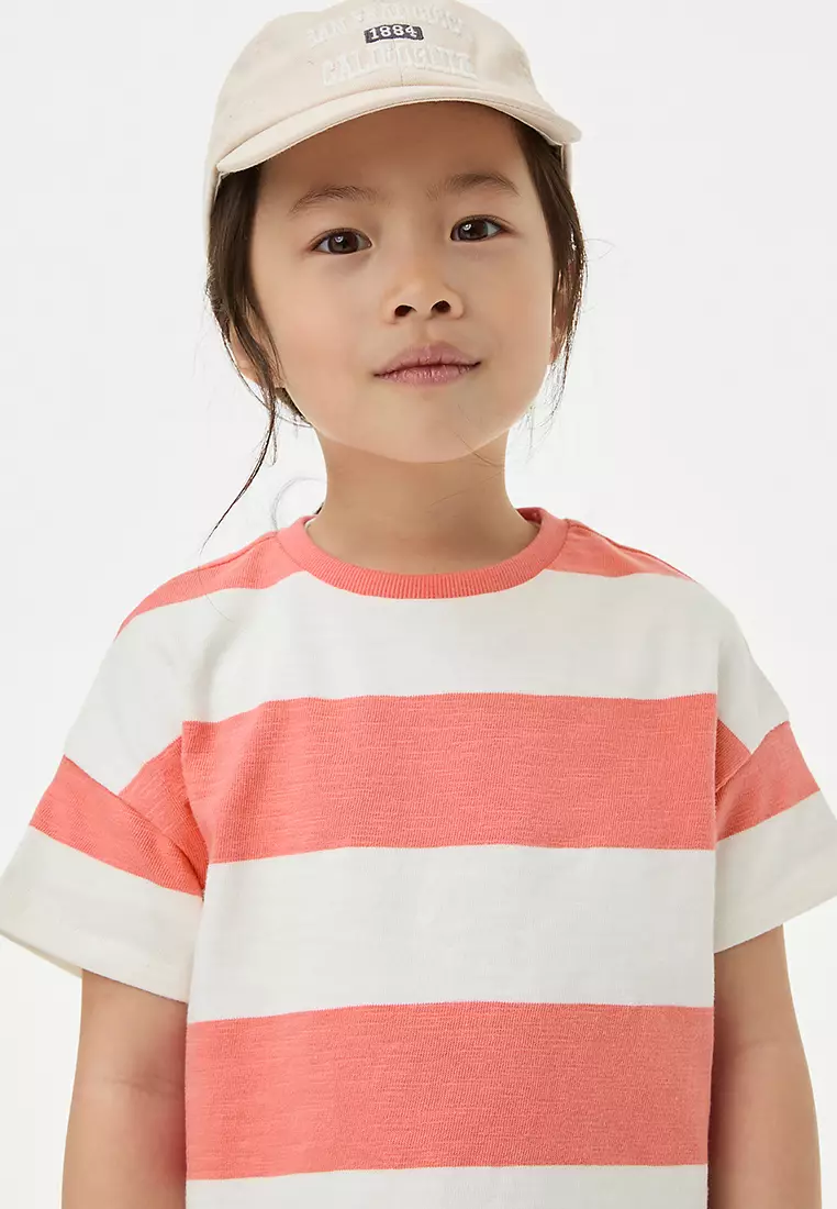 Pure Cotton Striped Dress