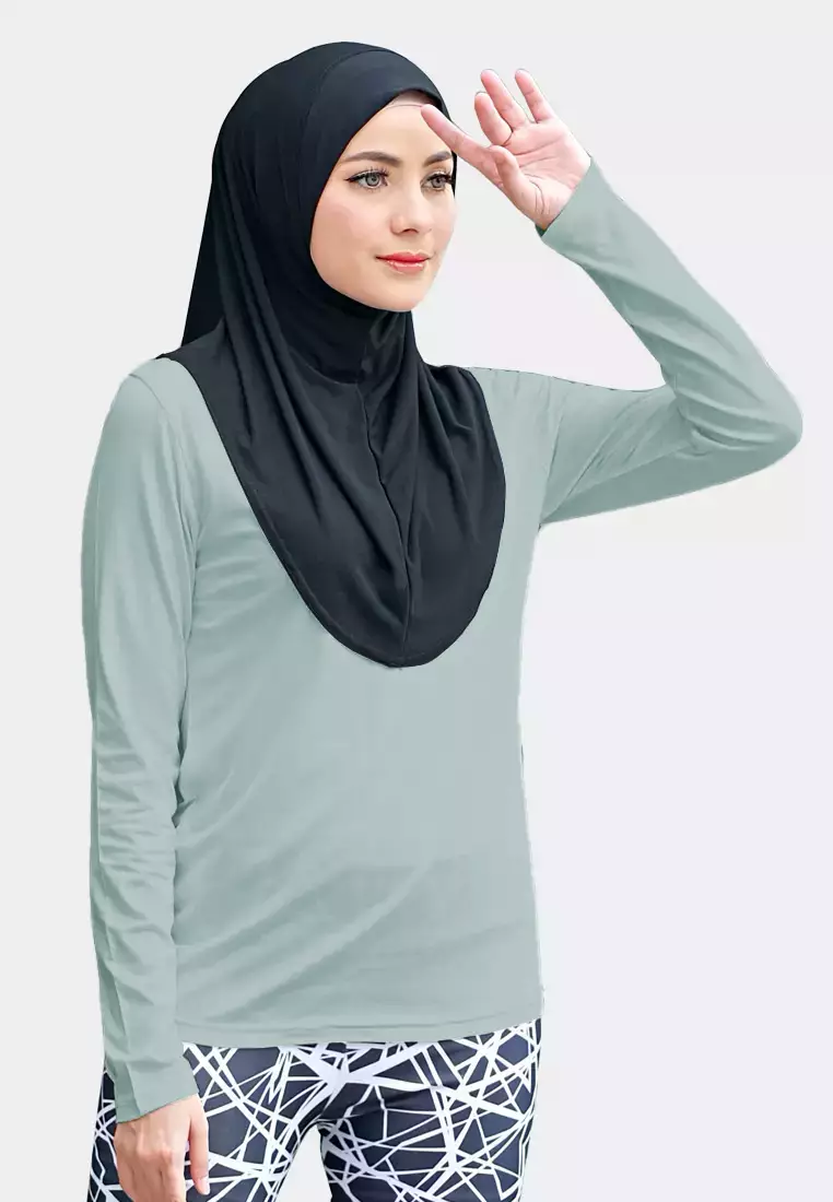 Zelena - Oshea Base Layer Sporty | Kaos Olahraga Wanita - Pale Blue  - L 