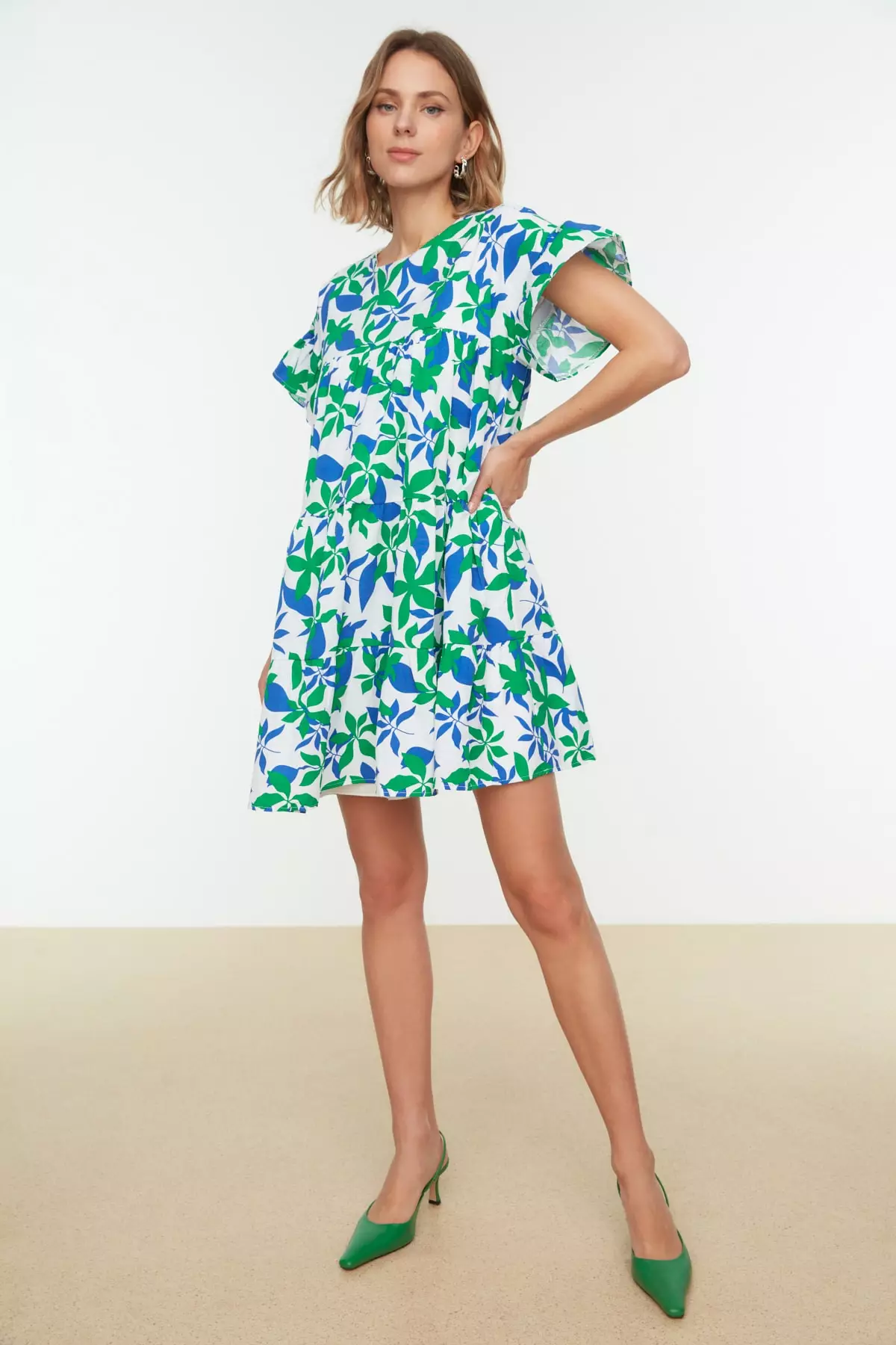 Patterned Mini Dress