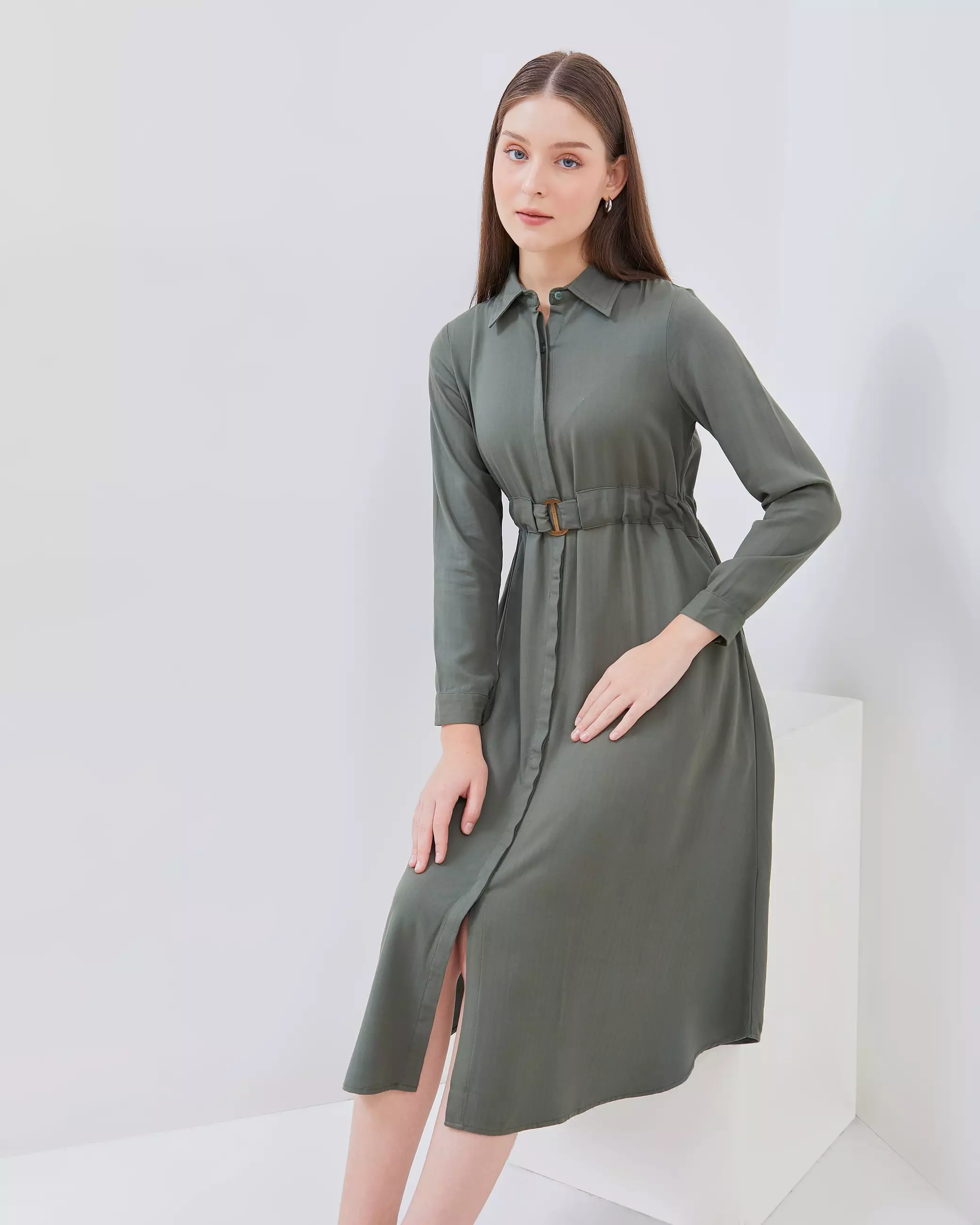 AMK Tunik Wanita TN Aisyah Ls Sage Green