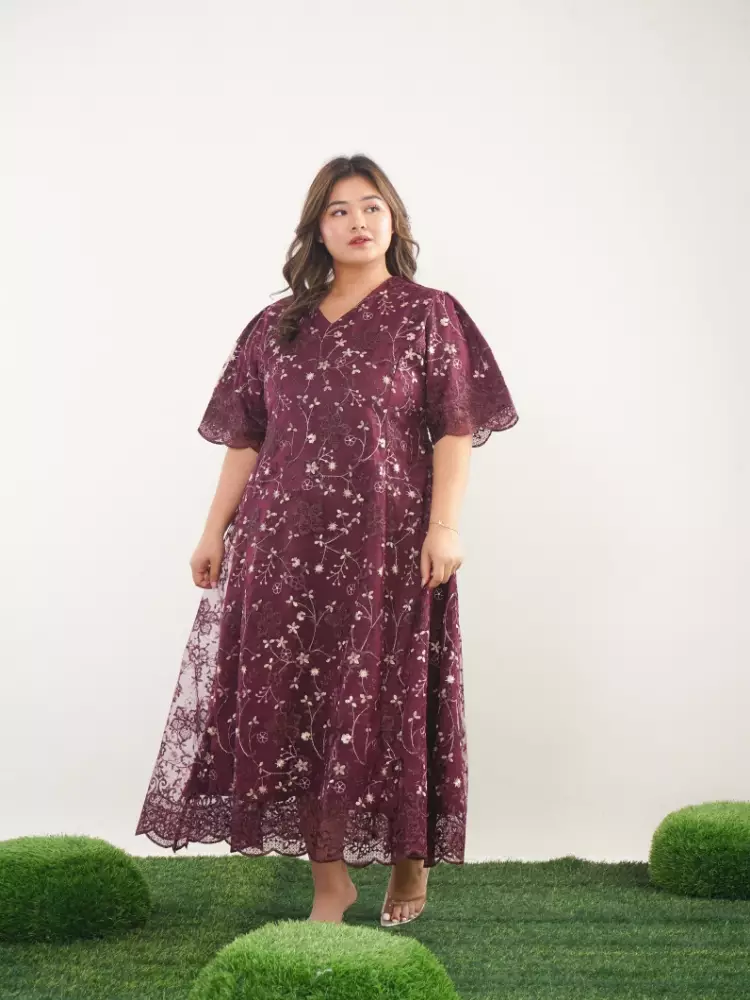 xtramiles Ladies dress eudora dress plum wine